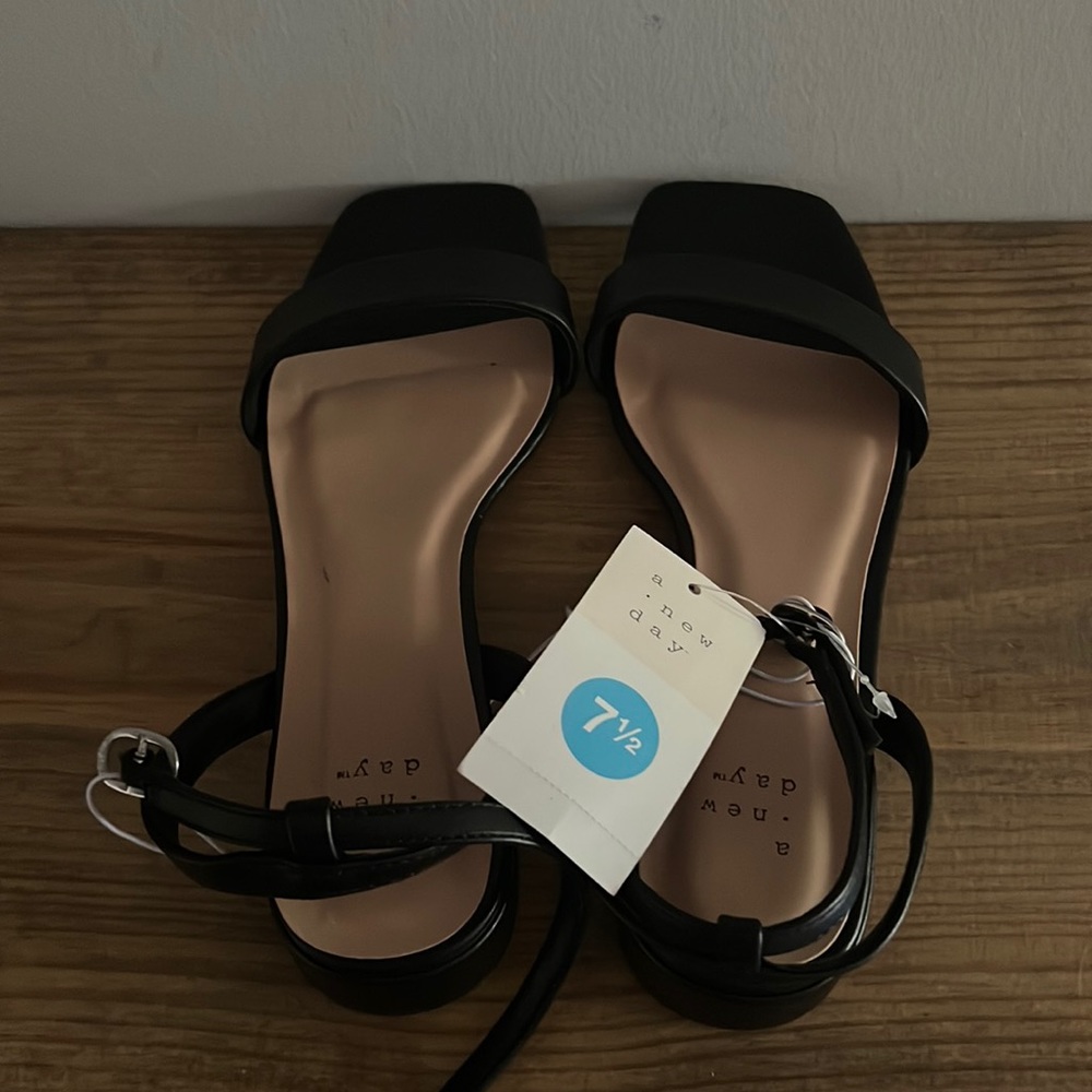 Brand new a new day black flats